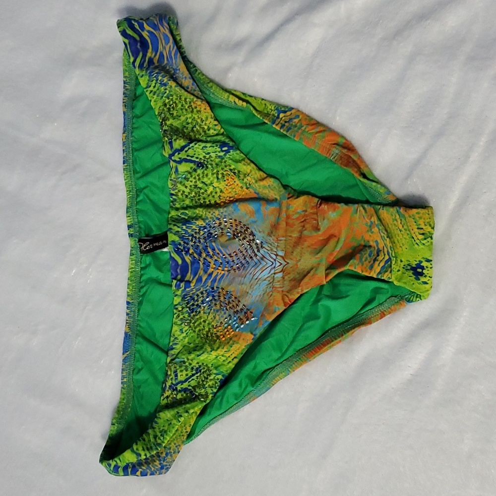NWT Hermanny by Vix Beaded Colorful Bikini Bottom Size 12